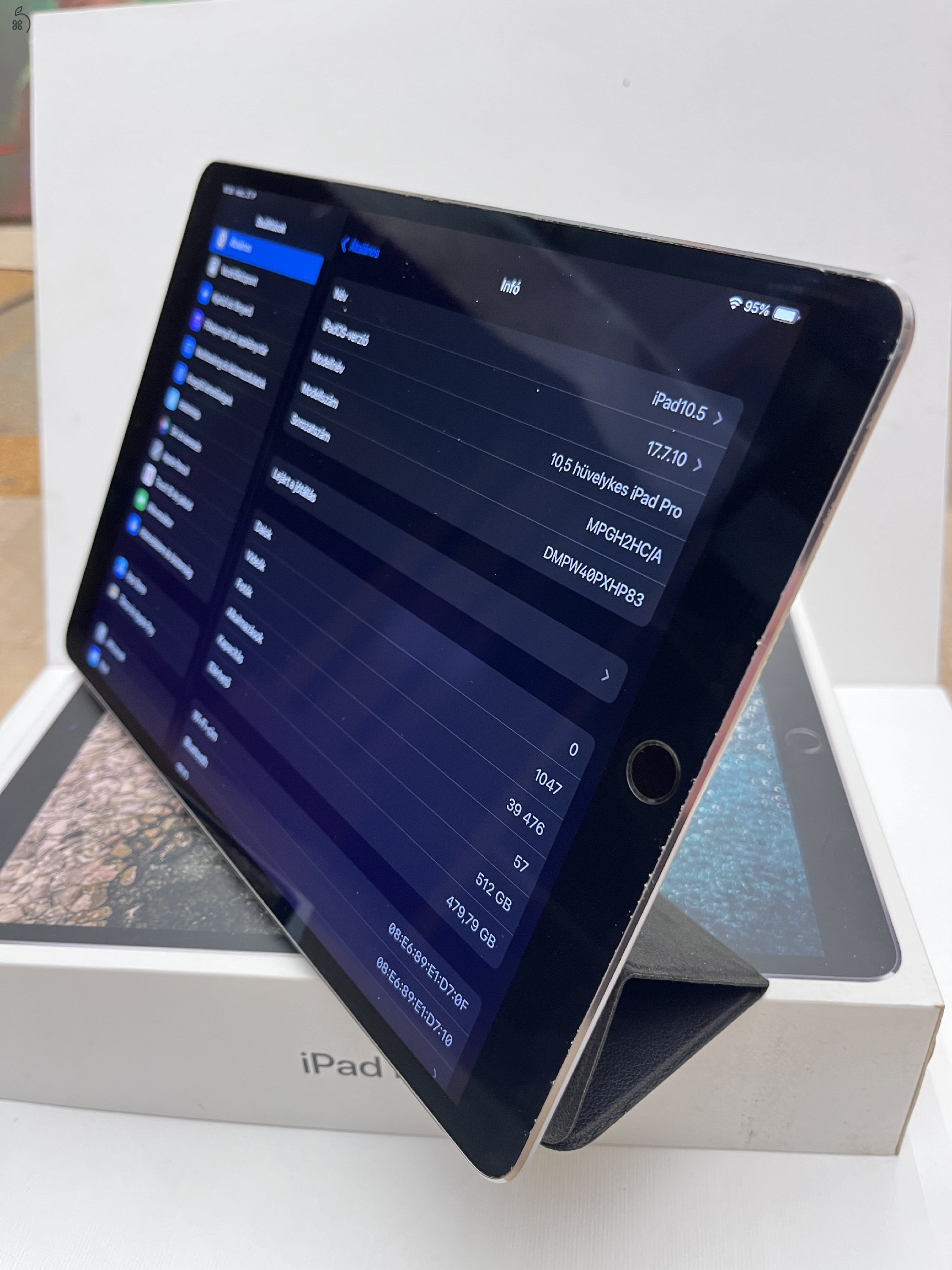 Apple iPad Pro 10.5 Space grey 512GB 100% akku