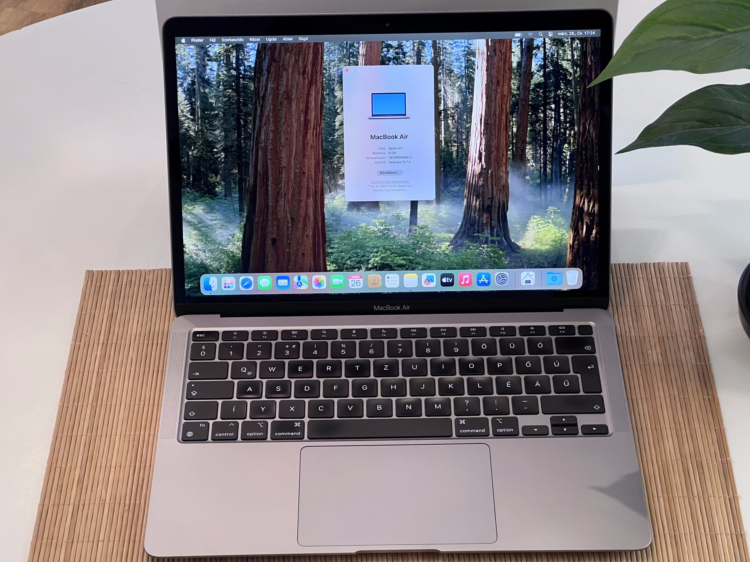 MacBook Air 2020 13” M1 512GB 8GB 2 ÉV Garanciával