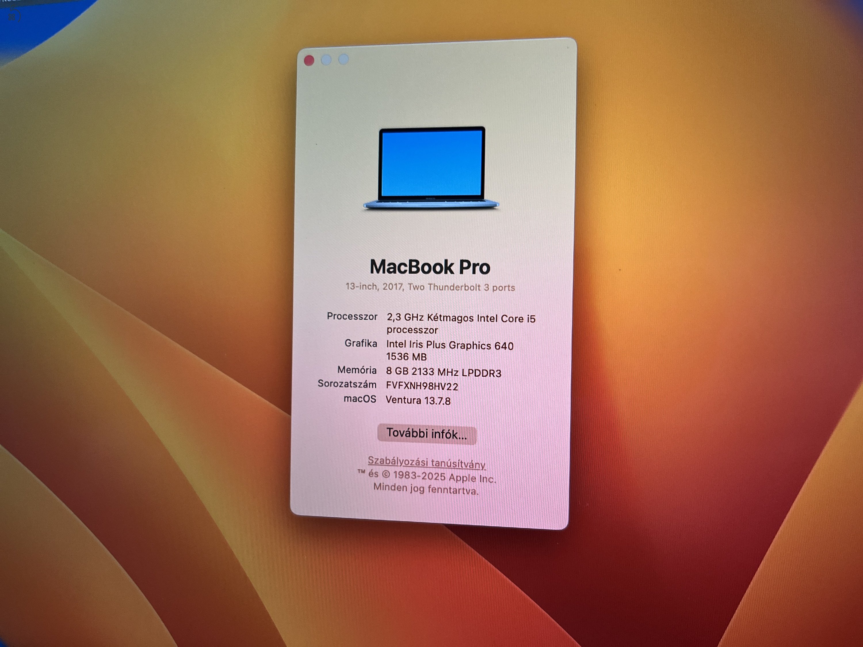 Apple MacBook Pro A 1708