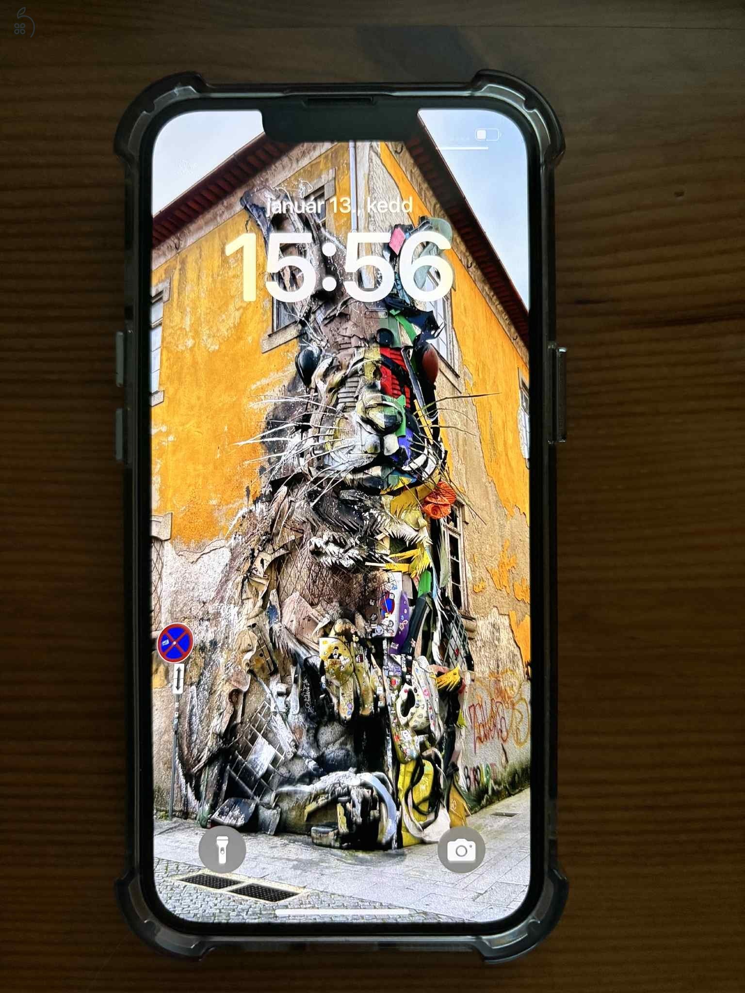 Apple iPhone 14 (világoskék), 128 GByte tárhellyel, ajándék üvegfóliával