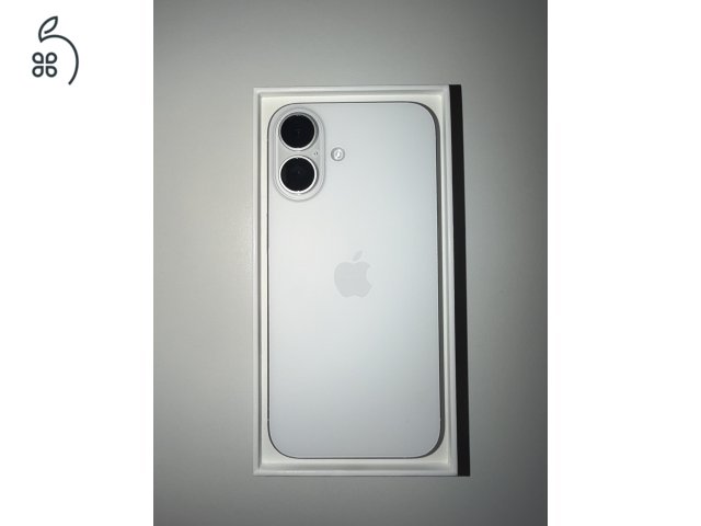 iPhone 16 | 128GB | Fehér | Karcmentes | 100% Akku