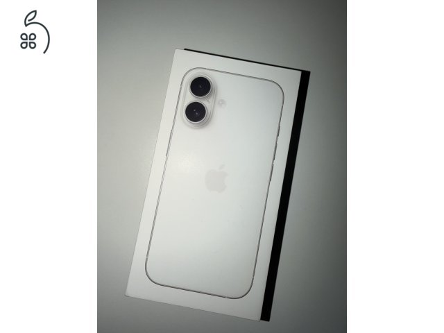 iPhone 16 | 128GB | Fehér | Karcmentes | 100% Akku