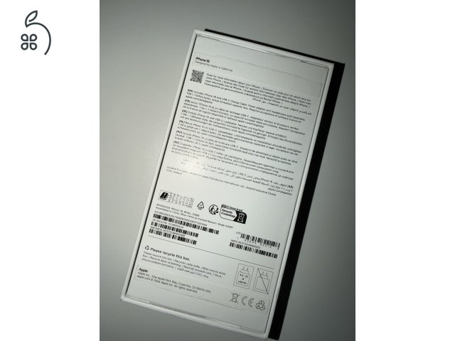 iPhone 16 | 128GB | Fehér | Karcmentes | 100% Akku