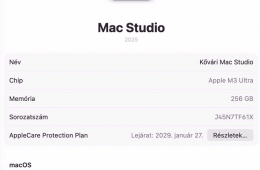 Apple M3 Ultra 256 GB RAM, 2TB SSD 80 magos GPU