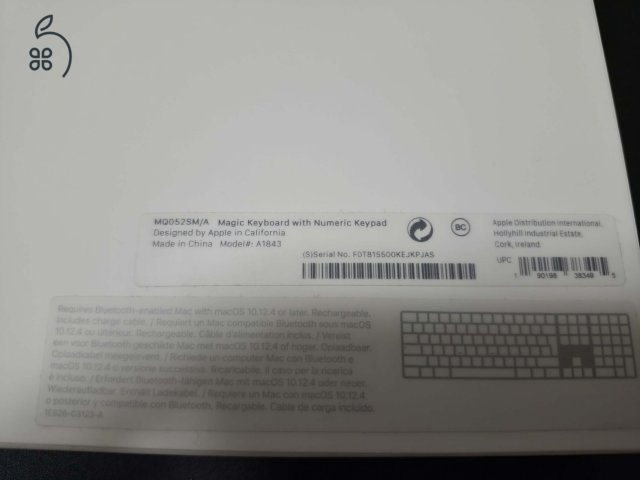 Apple Magic Keyboard „ABC Extended” / nemzetközi kiosztás vezeték nélküli billenytűzet eladó