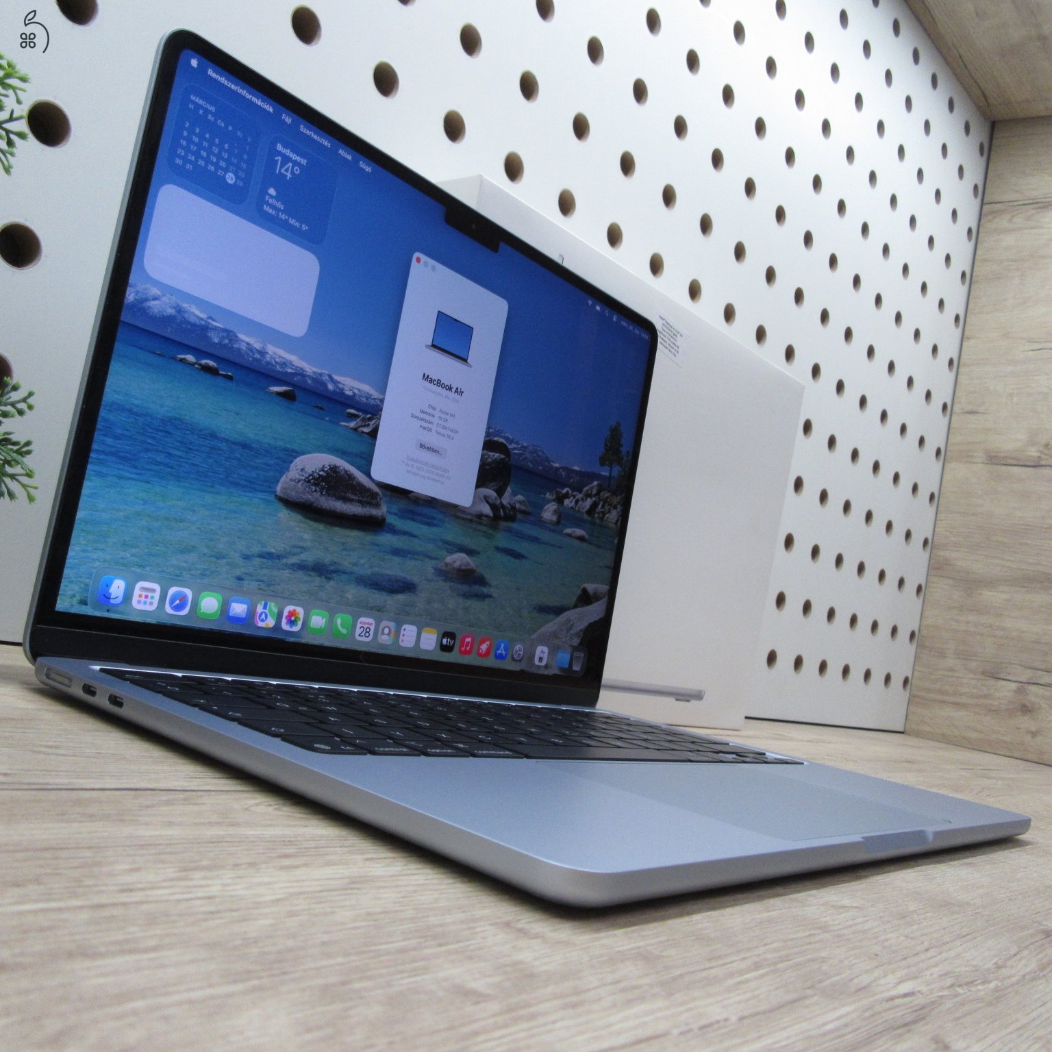 Apple MacBook Air 13 M4 (2025) 16GB/256GB karcmentes 100% akku 37 ciklus