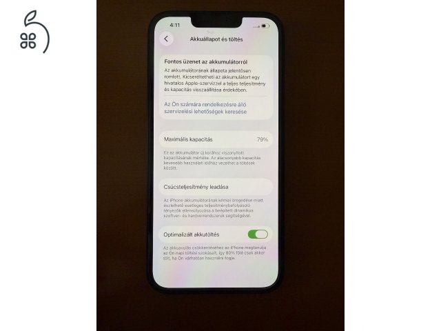 Eladó iPhone 13 Midnight 256GB