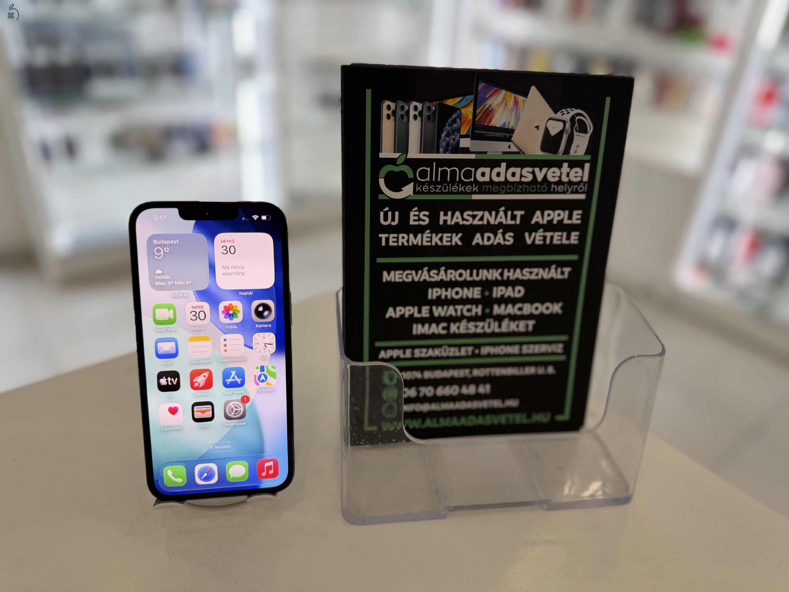 iPhone 13 Pro 256GB Független Újszerű/1-3 hónap gar./Akku 100%/b22