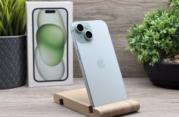 iPhone 15 Green 128GB 2 ÉV Garanciával 91%