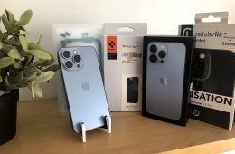 Karcmentes Iphone 13 Pro Sierra Blue 128gb + sok-sok tok, fólia, független