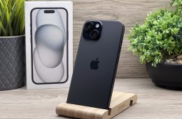 iPhone 15 Black 128GB 2 ÉV Garanciával 93%