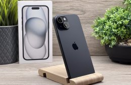 iPhone 15 Black 128GB 2 ÉV Garanciával 93%