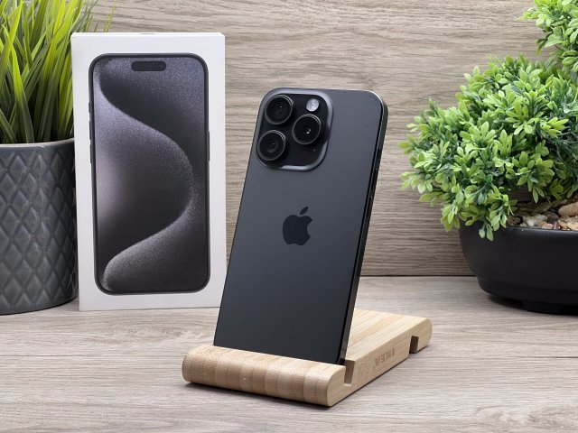 iPhone 15 Pro Black Titanium 256GB 2 ÉV Garanciával 100%