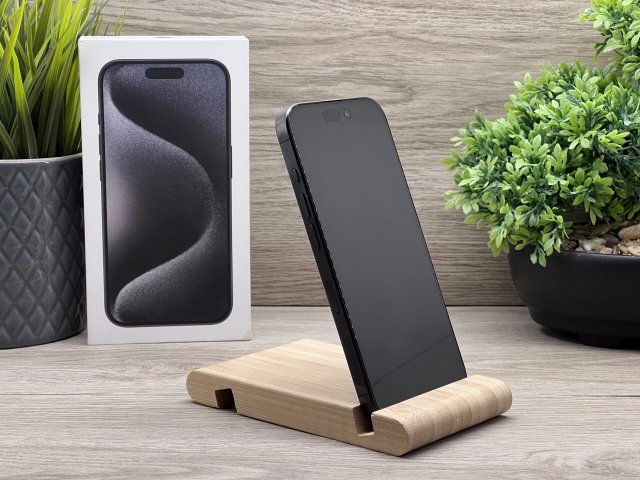 iPhone 15 Pro Black Titanium 256GB 2 ÉV Garanciával 100%