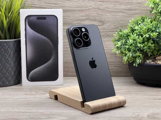 iPhone 15 Pro Black Titanium 256GB 2 ÉV Garanciával 100%