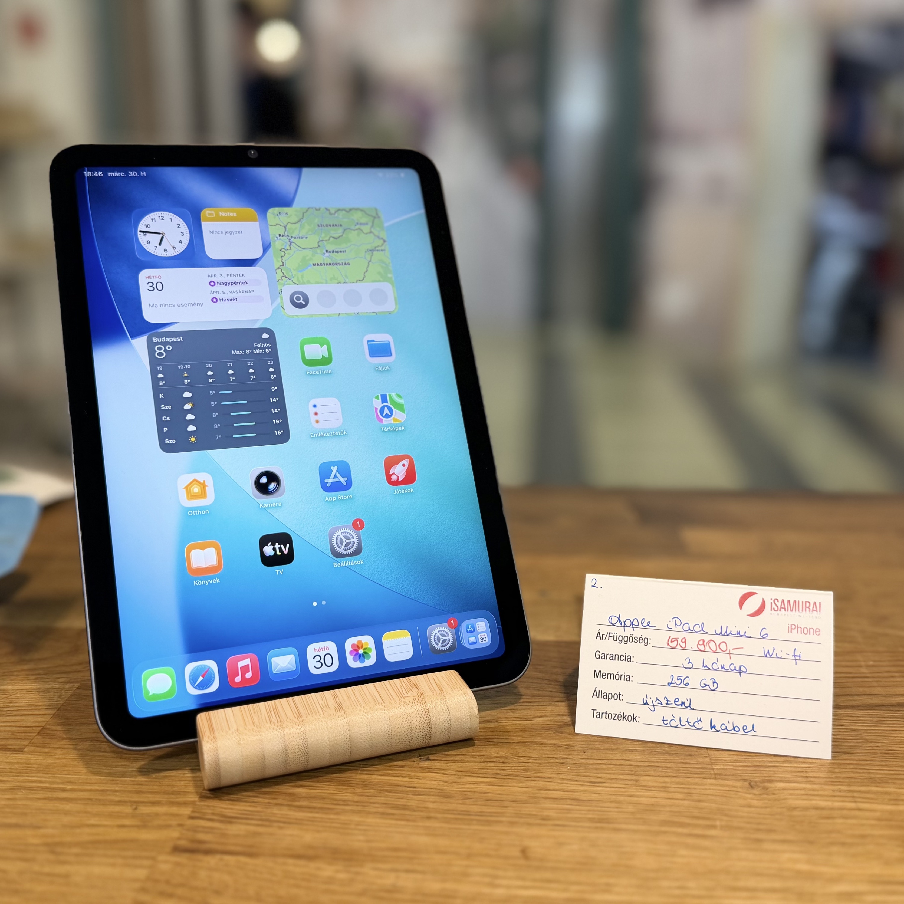 2. Apple iPad Mini 6 - 256GB - Wifi - Újszerű