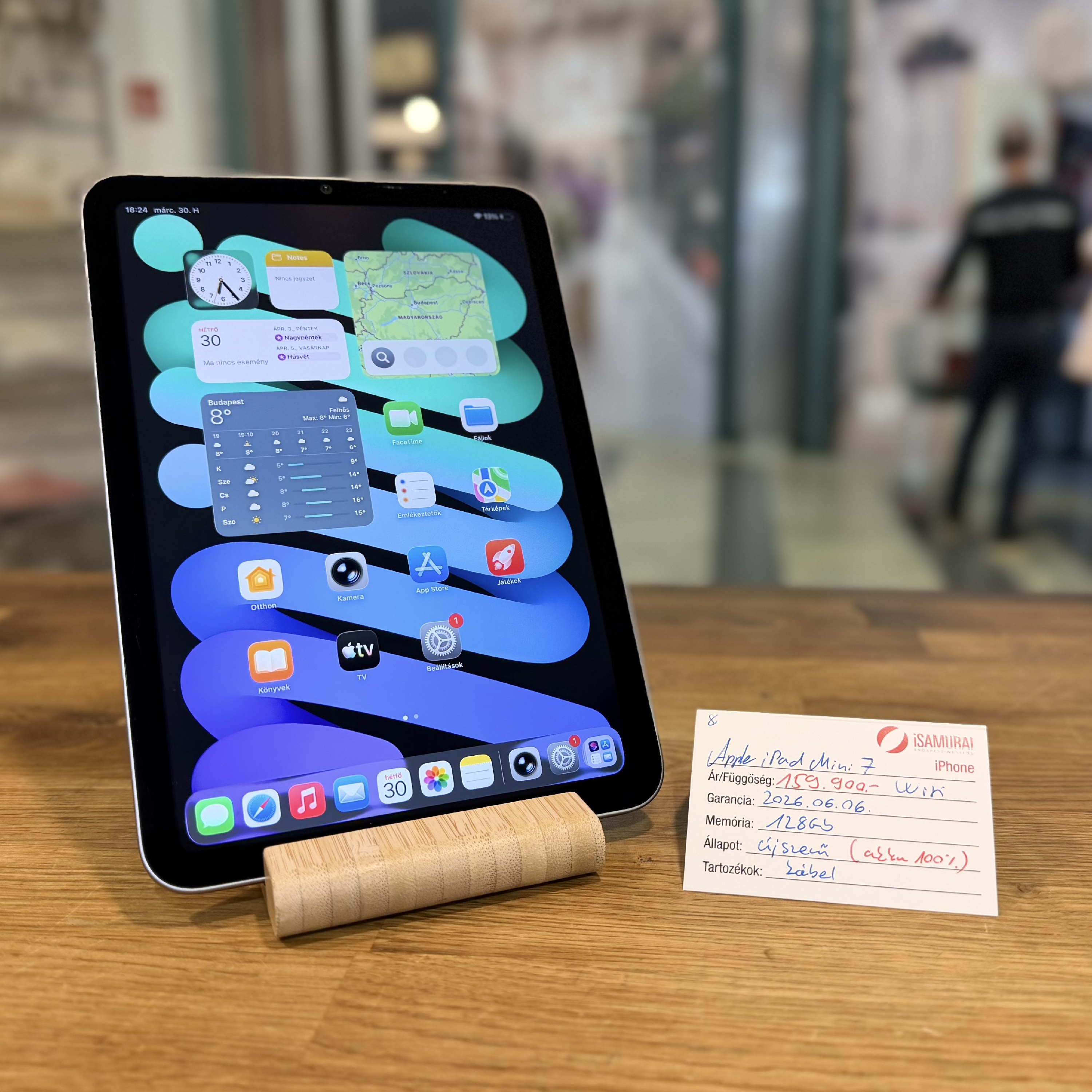8. Apple iPad Mini 7 - A17 Pro - 128 GB - Akku 100% - Apple Gar 2026.06