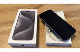 Újszerű I Phone 15 Pro 256 GB Fekete Eladó!