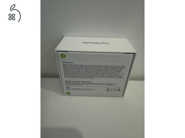 Apple AirPods Pro 3 USB-C Új Bontatlan / 1 év Apple gari
