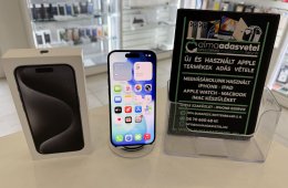 iPhone 15 Pro 256GB Független Újszerű/1-3 hónap gar./Akku 87%/p4820
