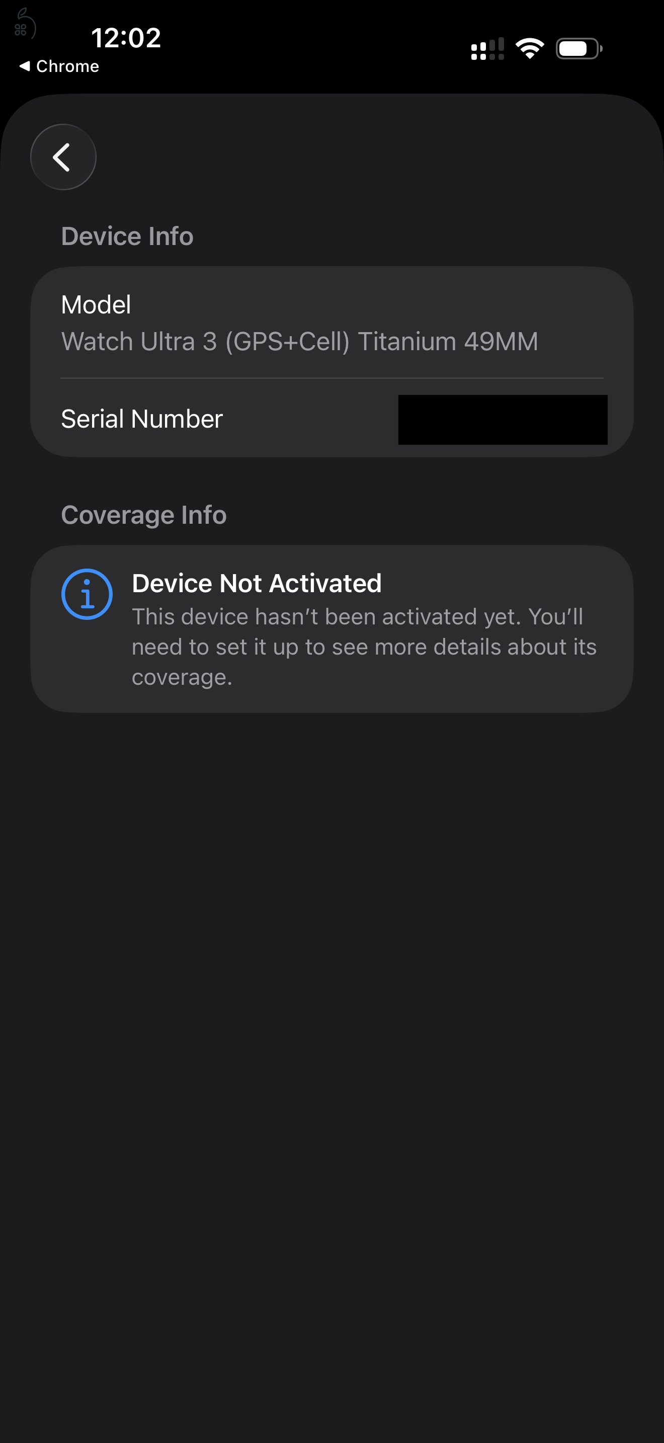 BONTATLAN - Apple Watch Ultra 3 Black GPS + CELL / Titanium / Black Trail Loop M/L