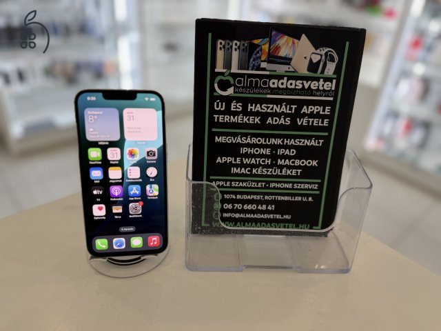 iPhone 13 128GB Független Karcmentes/1-3 hónap gar./Akku 88%/p4821