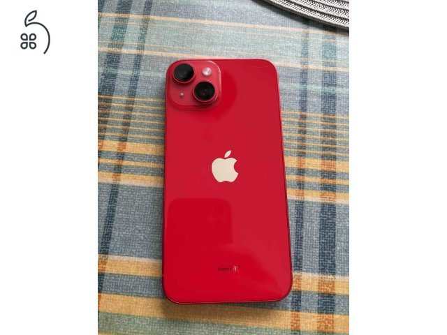 Iphone 14, 128GB, piros, 84% akku