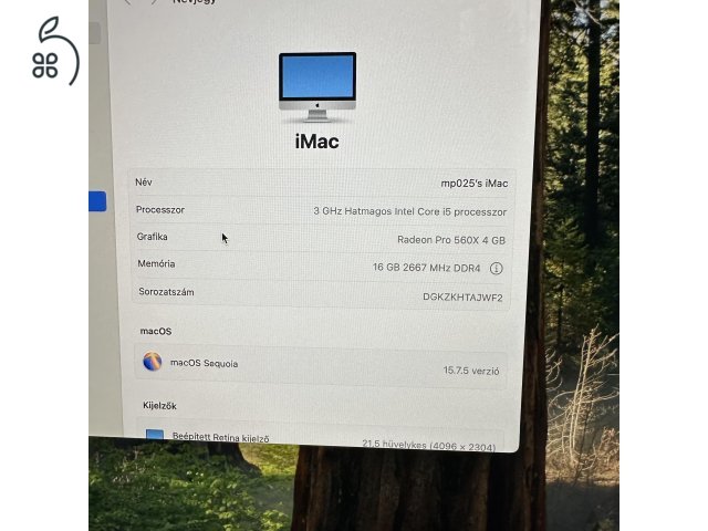 iMac asztali számítógép 2019