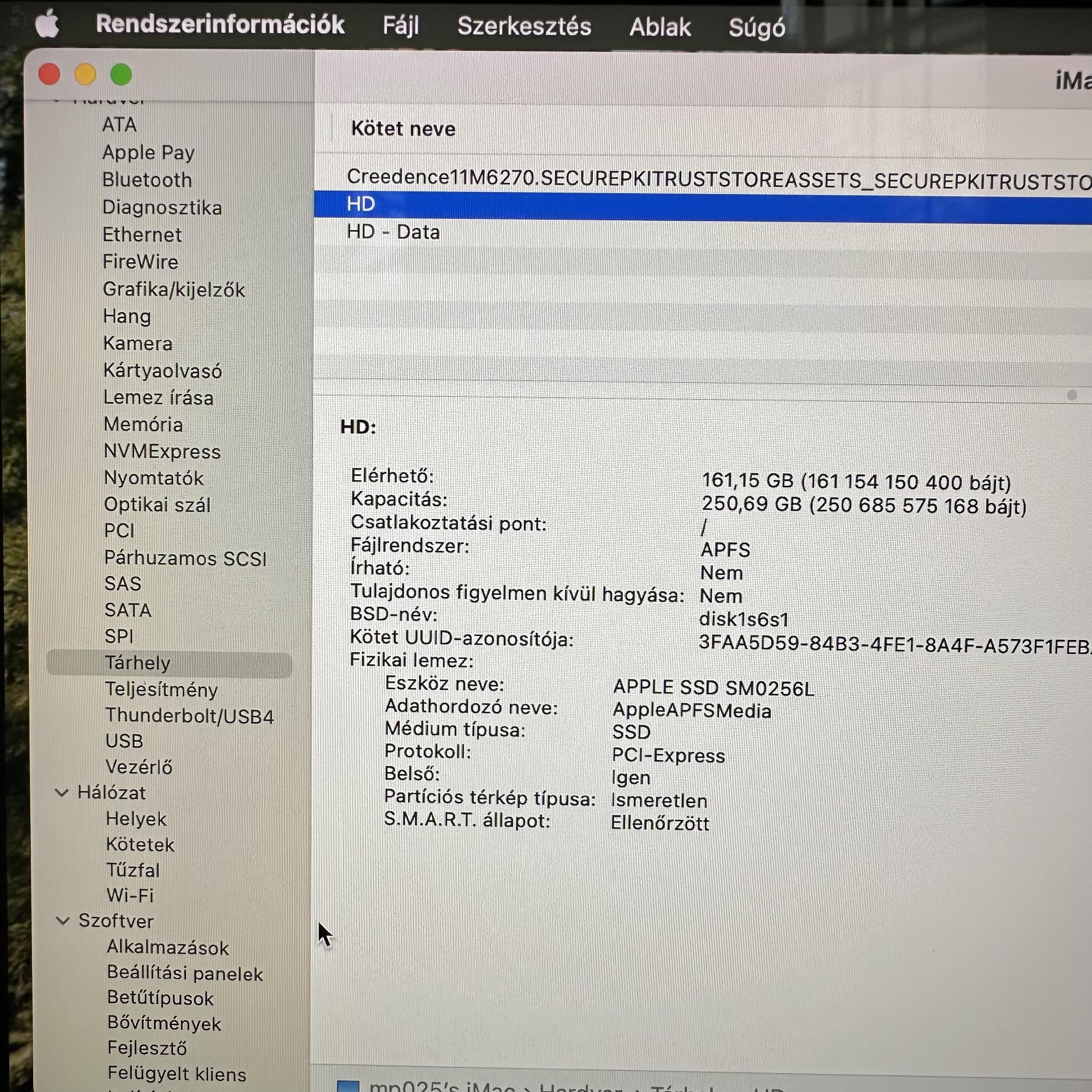 iMac asztali számítógép 2019