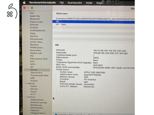 iMac asztali számítógép 2019