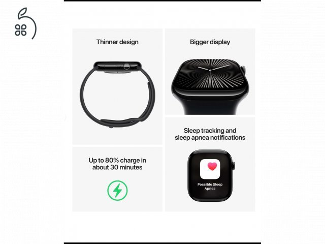 Apple Watch Series 10 46mm Jet Black Aluminium 
