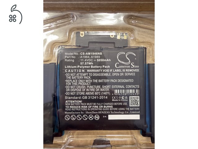 Macbook Pro 13” 2018-2020 akkumulátor