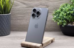 Hibátlan iPhone 15 Pro Natural Titanium 128GB 2 ÉV Garanciával