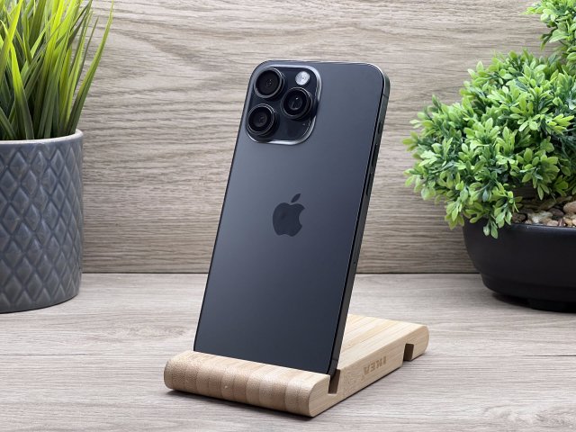 iPhone 15 Pro Max Black Titanium 256GB 2 ÉV Garanciával 90%