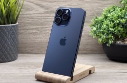 Hibátlan iPhone 15 Pro Max Blue Titanium 256GB 2 ÉV Garanciával 90%