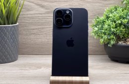 Hibátlan iPhone 15 Pro Max Blue Titanium 256GB 2 ÉV Garanciával 90%