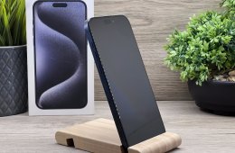 Hibátlan iPhone 15 Pro Max Blue Titanium 256GB 2 ÉV Garanciával 92%