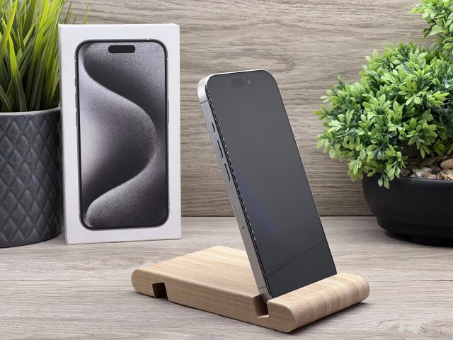 Hibátlan iPhone 15 Pro White Titanium 128GB 2 ÉV Garanciával 92%