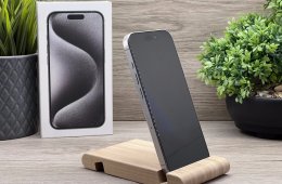 Hibátlan iPhone 15 Pro White Titanium 128GB 2 ÉV Garanciával 92%