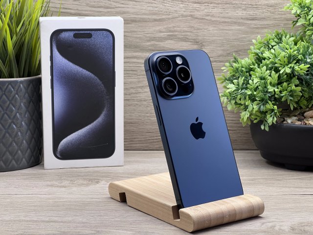 iPhone 15 Pro Blue Titanium 256GB 2 ÉV Garanciával 100%
