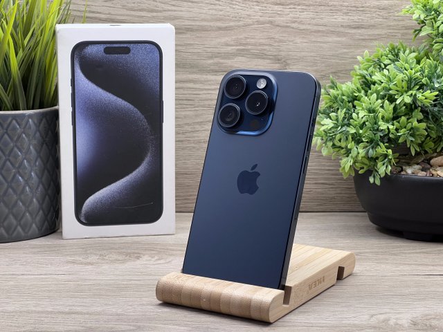 iPhone 15 Pro Blue Titanium 256GB 2 ÉV Garanciával 100%