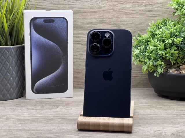 iPhone 15 Pro Blue Titanium 256GB 2 ÉV Garanciával 100%