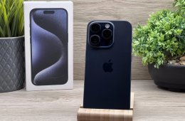 iPhone 15 Pro Blue Titanium 256GB 2 ÉV Garanciával 100%