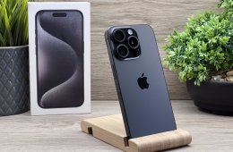 Hibátlan iPhone 15 Pro Black Titanium 256GB 2 ÉV Garanciával 92%