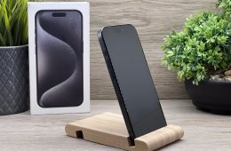 Hibátlan iPhone 15 Pro Black Titanium 256GB 2 ÉV Garanciával 92%