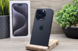 Hibátlan iPhone 15 Pro Black Titanium 256GB 2 ÉV Garanciával 92%