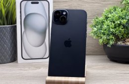 iPhone 15 Plus Black 128GB 2 ÉV Garanciával 91%