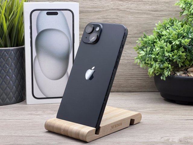 iPhone 15 Plus Black 128GB 2 ÉV Garanciával 91%