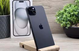 iPhone 15 Plus Black 128GB 2 ÉV Garanciával 91%