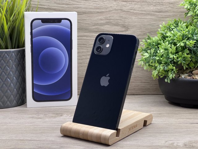 iPhone 12 Black 64GB 2 ÉV Garanciával 92%